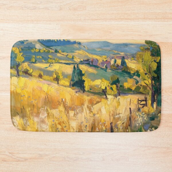 Item preview, Golden Hills in Summer – French Countryside Impressionist Landscape designed and sold by CARRAANN.