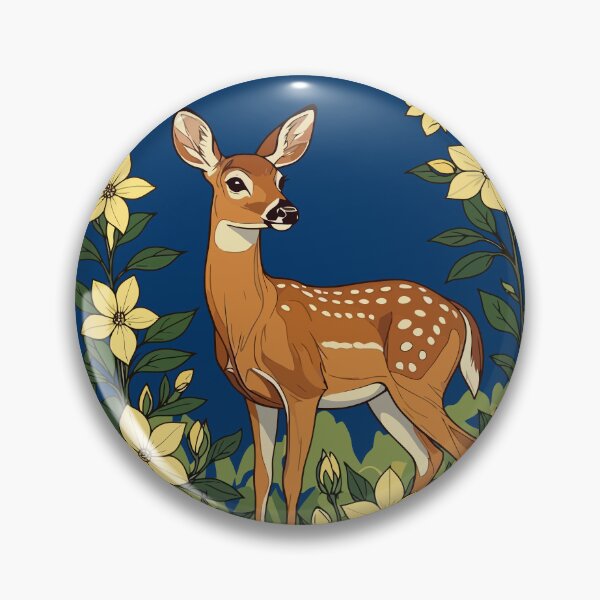 Item preview, Whitetail Deer Surrounded By Yellow Flowers designed and sold by taiche.
