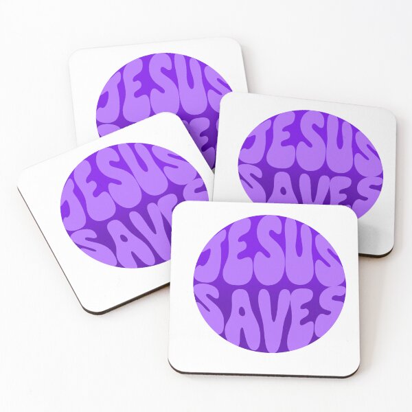 Item preview, Jesus Saves Sticker - purple designed and sold by Artsy Sandwiches.