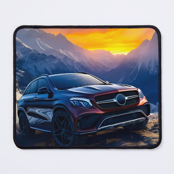 Item preview, Sports SUV Blazes Through Snowy Mountain Sunrise designed and sold by RevUpDesign.
