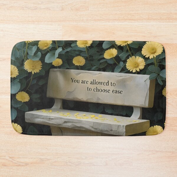 Item preview, You Are Allowed To Choose Ease, Surreal Botanical Sketch, Affirmation Art With Golden Shrub Daisy Flowers designed and sold by MoMidoStore.
