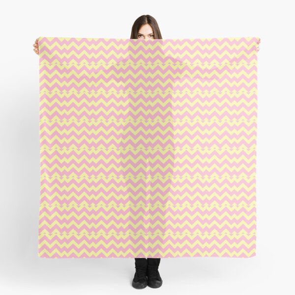 Chevron duo -pink, yellow Scarf