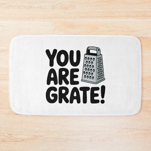 Item preview, You Are Grate! Cute Cheese Grater Pun designed and sold by PMCreative.