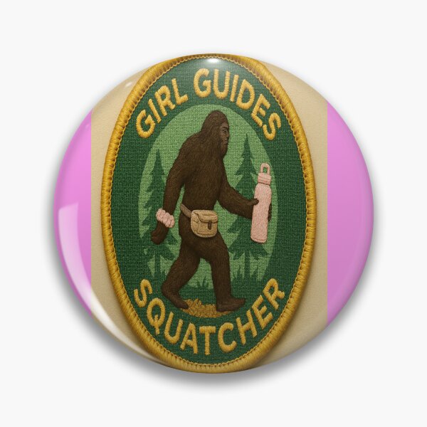 Item preview, Title (SEO-Optimized): Bigfoot Girl Guides Patch – Funny Sasquatch Wilderness Badge for Scouts, Hikers & Campers  designed and sold by Gazmerch.