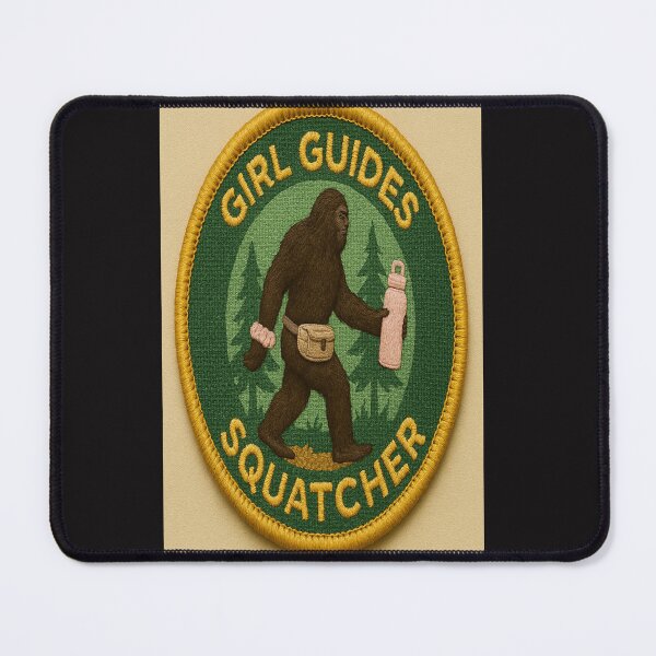 Item preview, Title (SEO-Optimized): Bigfoot Girl Guides Patch – Funny Sasquatch Wilderness Badge for Scouts, Hikers & Campers  designed and sold by Gazmerch.
