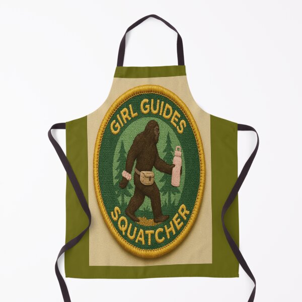 Item preview, Title (SEO-Optimized): Bigfoot Girl Guides Patch – Funny Sasquatch Wilderness Badge for Scouts, Hikers & Campers  designed and sold by Gazmerch.