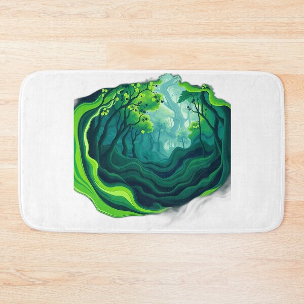 Item preview, Electric Green and Deep Blue Forest designed and sold by sharon1210.