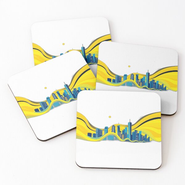 Item preview, Flowing Geometric Skyline designed and sold by sharon1210.
