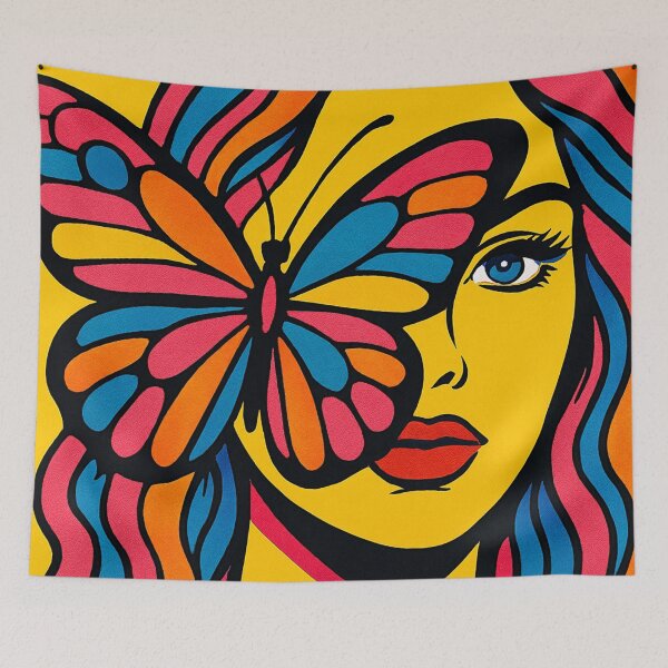 Item preview, Butterfly mask meets pop art designed and sold by Sigtrix.