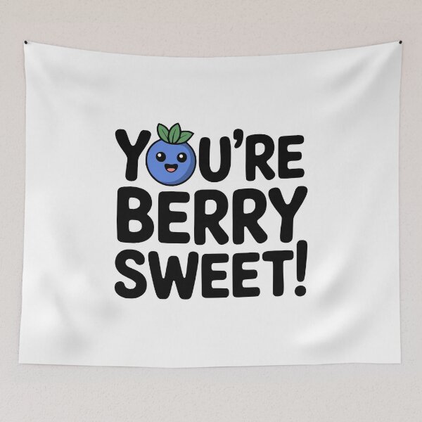 Item preview, You're Berry Sweet! Cute Blueberry Pun designed and sold by PMCreative.