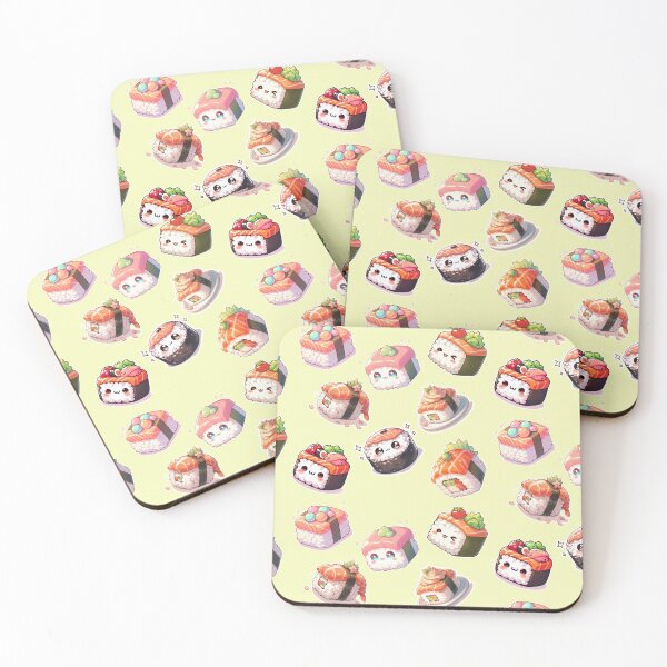 Item preview, Kawaii Sushi Manga Anime – Cute Chibi Japanese Food designed and sold by Sugar Wisdom .