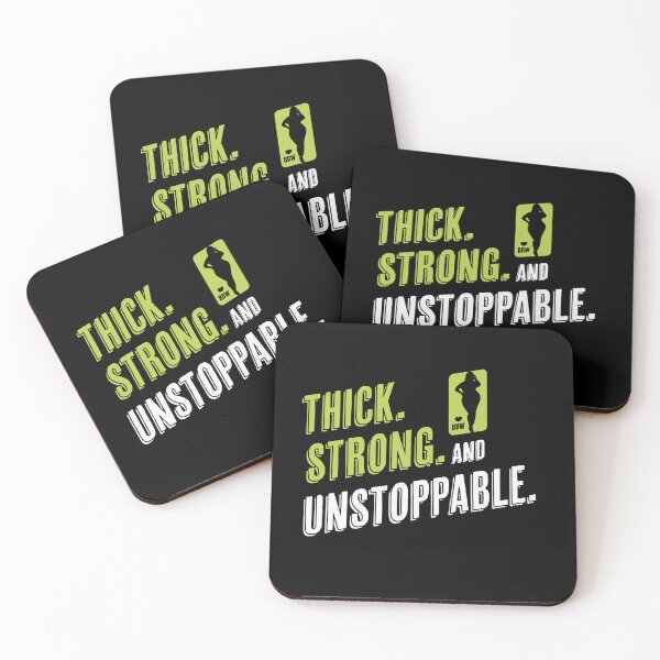 Item preview, Thick, Strong, and Unstoppable – BBW Empowerment Design designed and sold by Fluffy Fabulous.