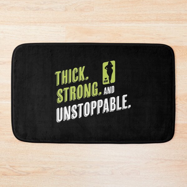 Item preview, Thick, Strong, and Unstoppable – BBW Empowerment Design designed and sold by Fluffy Fabulous.