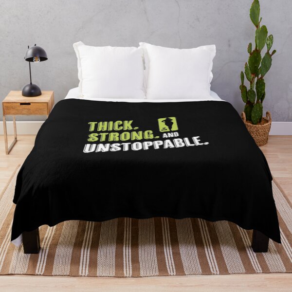 Item preview, Thick, Strong, and Unstoppable – BBW Empowerment Design designed and sold by Fluffy Fabulous.