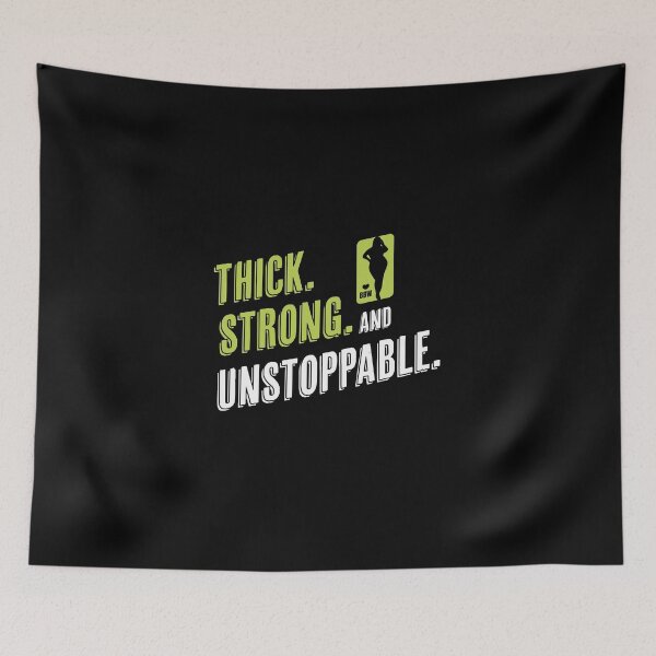 Item preview, Thick, Strong, and Unstoppable – BBW Empowerment Design designed and sold by Fluffy Fabulous.