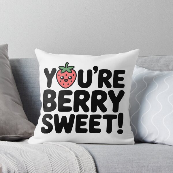 Item preview, You're Berry Sweet! Cute Strawberry Pun designed and sold by PMCreative.