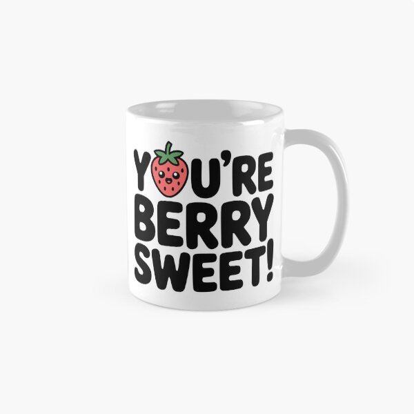 Item preview, You're Berry Sweet! Cute Strawberry Pun designed and sold by PMCreative.