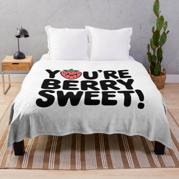 Item preview, You're Berry Sweet! Cute Strawberry Pun designed and sold by PMCreative.