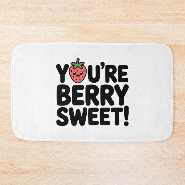 Item preview, You're Berry Sweet! Cute Strawberry Pun designed and sold by PMCreative.
