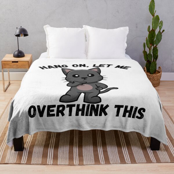 Item preview, “Hang on, let me overthink this” – The Pensive Badger designed and sold by Gravly.