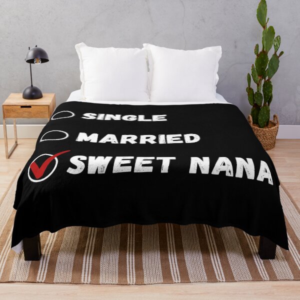 Item preview, Single Married Sweet Nana, Funny Grandmother Shirt designed and sold by Sleepy Cat Design.