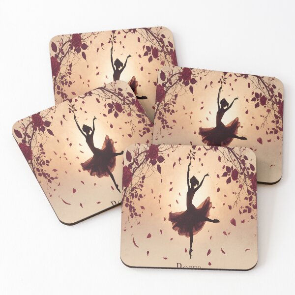 Item preview, Romantic Dancer Silhouette with Roses Art Nouveau designed and sold by Aicrag-Shop.
