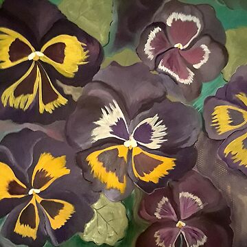 Artwork thumbnail, Pansy Garden by Heather Randall