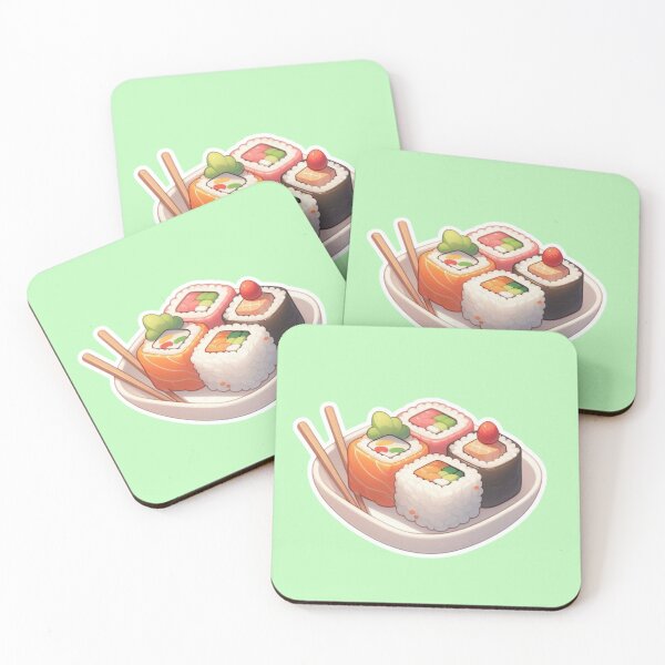 Item preview, Kawaii Sushi Manga Anime – Cute Chibi Japanese Food designed and sold by Sugar Wisdom .