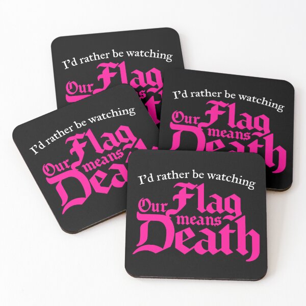Item preview, I'd rather be watching Our Flag Means Death (white) designed and sold by ListingToPort.