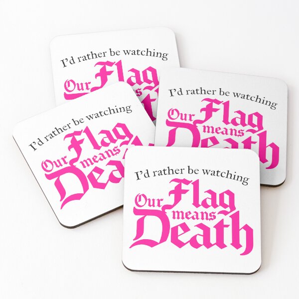 Item preview, I'd rather be watching Our Flag Means Death (black) designed and sold by ListingToPort.