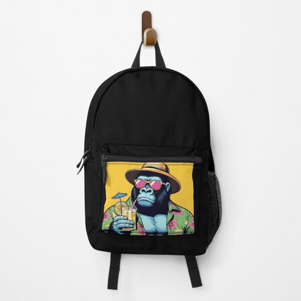 Item preview, Gorilla drinking lemonade at summer holiday designed and sold by Dogandesighn.