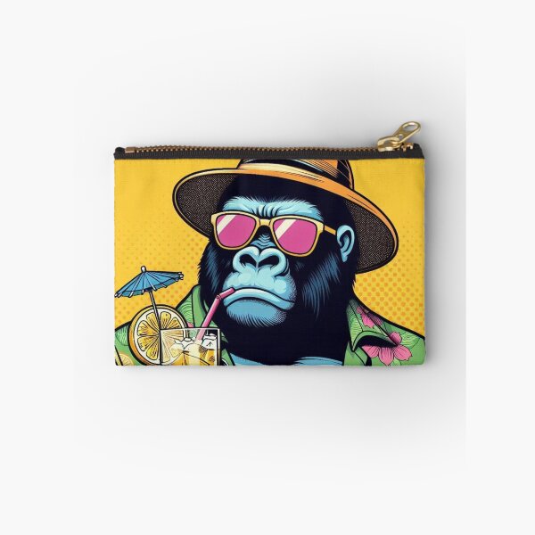 Item preview, Gorilla drinking lemonade at summer holiday  designed and sold by Dogandesighn.