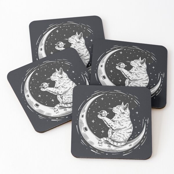 Item preview, Starlit Majesty – The Space Cat designed and sold by Bambooartist.