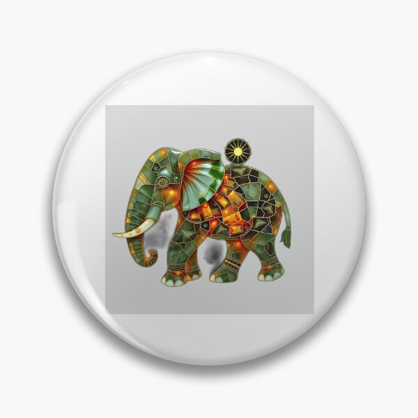 Item preview, Celestial Elephant in Onyx and Jade designed and sold by sharon1210.