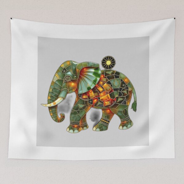 Item preview, Celestial Elephant in Onyx and Jade designed and sold by sharon1210.