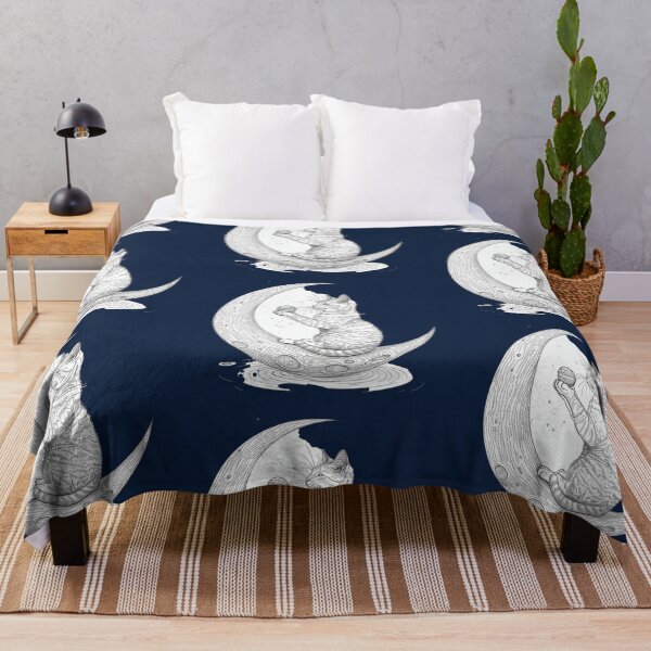 Item preview, Celestial Moon Cat with Starry Elegance designed and sold by Bambooartist.
