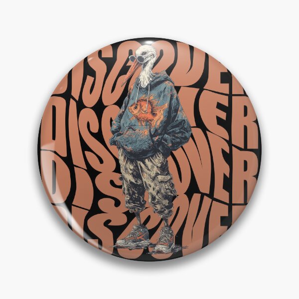 Item preview, Trendy Stork Character – Discover Adventure designed and sold by POS.Studio.