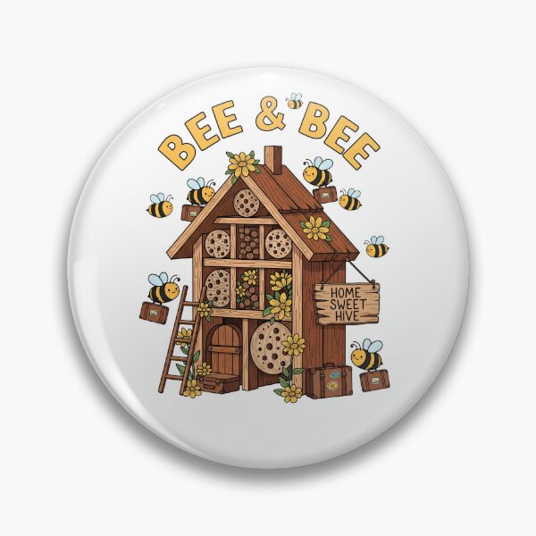 Item preview, Funny Bee and Bee Hotel Art designed and sold by CorBas87.
