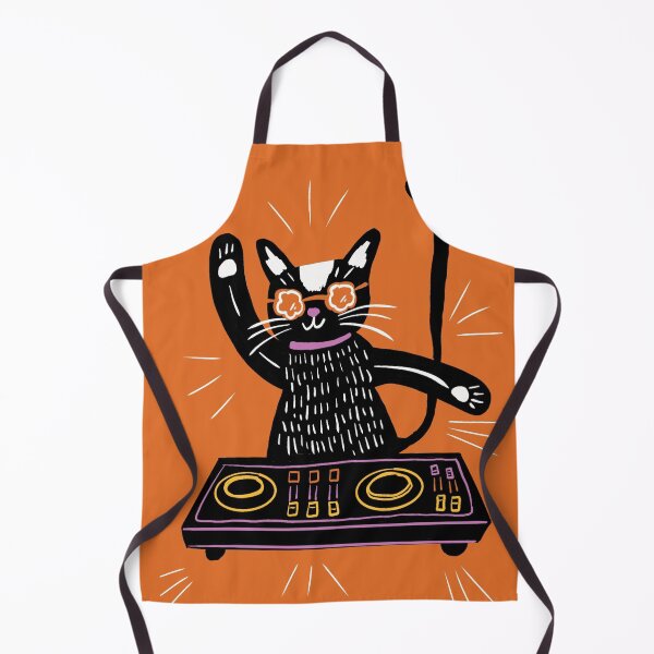 Item preview, DJ kitty cat designed and sold by MinandMouse.
