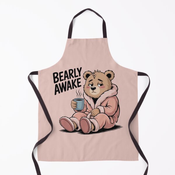 Item preview, Bearly Awake - Bear Coffee - Sleepy Bear Robe Coffee Art designed and sold by YourSocialBae.