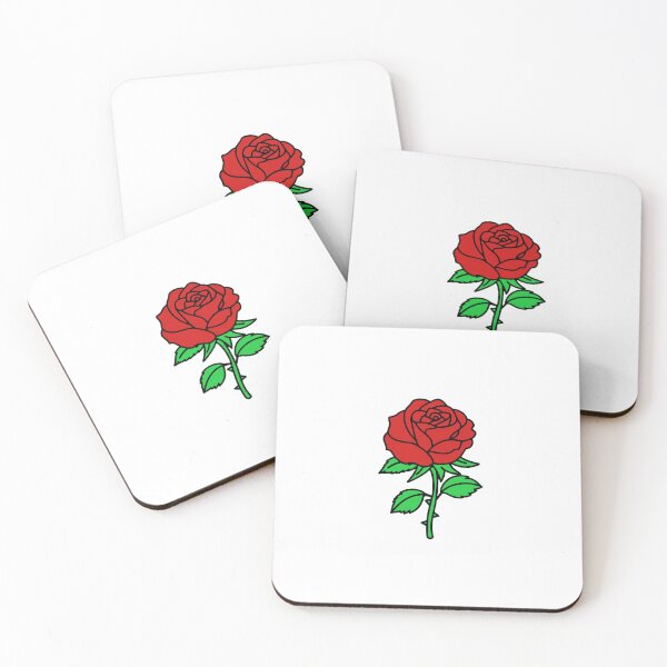 Item preview, Simple Red Rose Illustration designed and sold by varinthip.