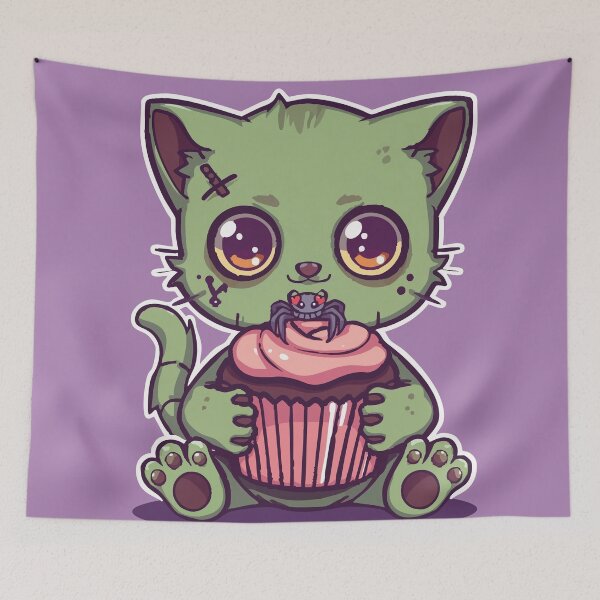 Item preview, Cute Kawaii Halloween Cat designed and sold by CheriTanya.