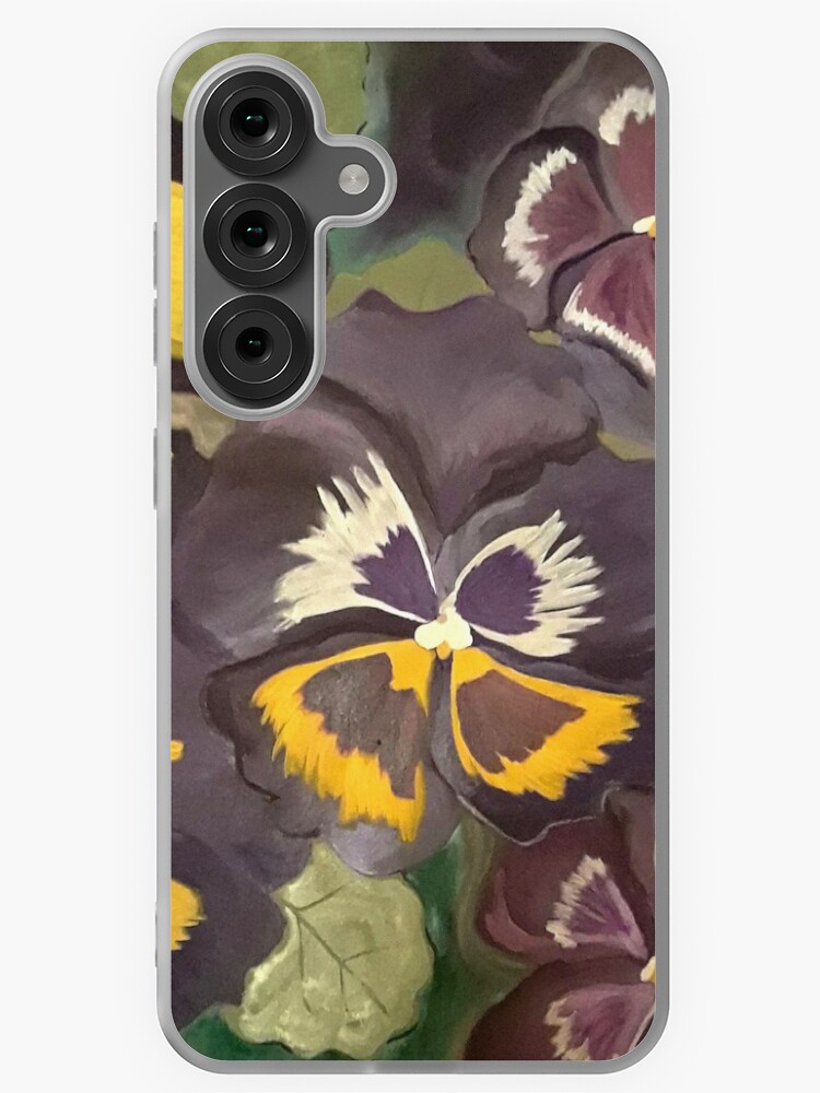 Thumbnail 1 of 4, Samsung Galaxy Phone Case, Pansy Garden designed and sold by HeathersArt.