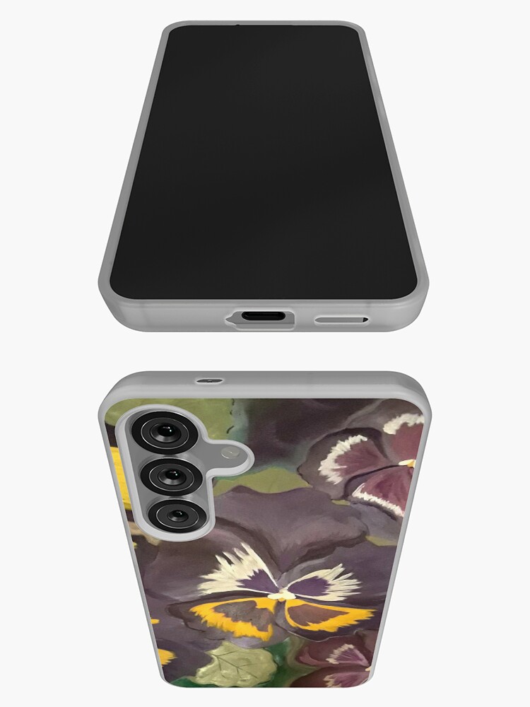 Thumbnail 3 of 4, Samsung Galaxy Phone Case, Pansy Garden designed and sold by HeathersArt.