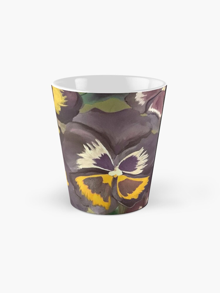 Thumbnail 2 of 4, Coffee Mug, Pansy Garden designed and sold by HeathersArt.