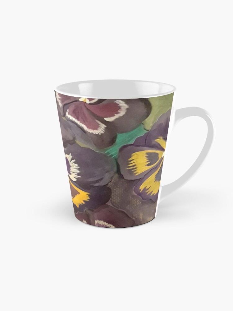 Thumbnail 1 of 4, Coffee Mug, Pansy Garden designed and sold by HeathersArt.