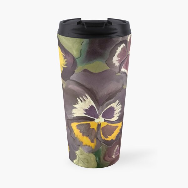 Pansy Garden Travel Mug