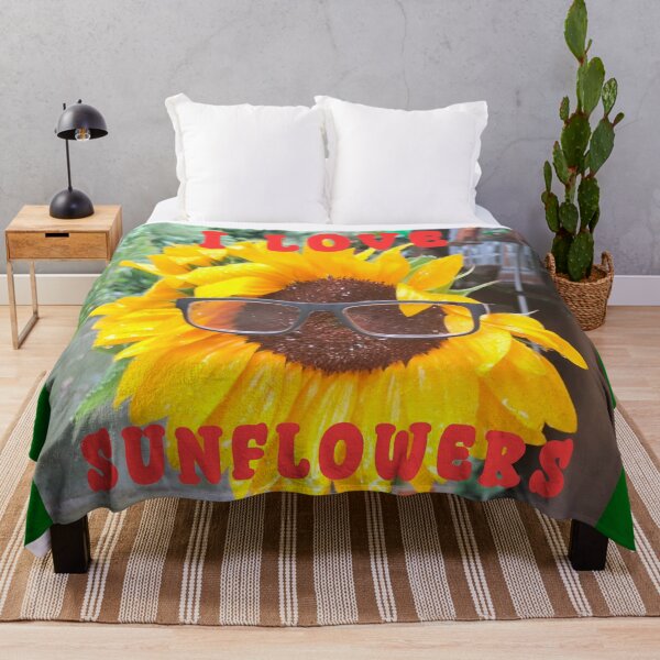 Item preview, I love SUNFLOWERS photography funny designed and sold by vibeno1.