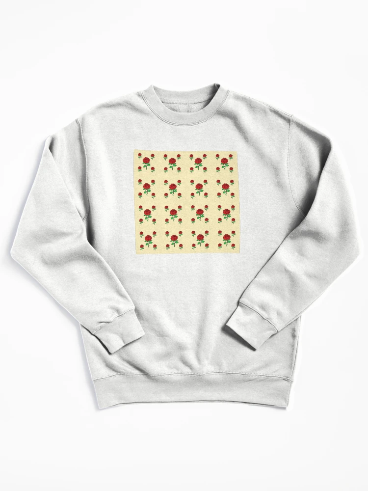 Thumbnail 1 of 6, Pullover Sweatshirt, Red Roses Pattern designed and sold by varinthip.