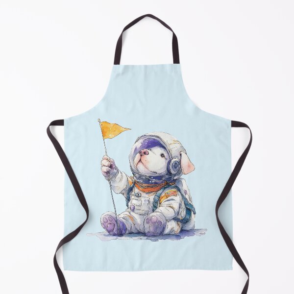 Item preview, Adorable Space Dog Explorer with Flag designed and sold by Bambooartist.